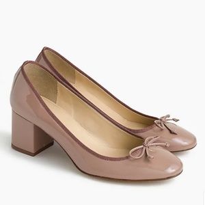 Nwot J. Crew Ballet Patent Leather Heel 7
